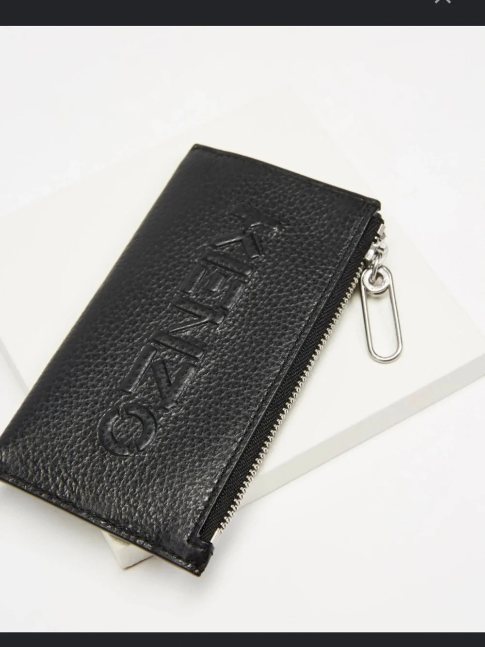 Kenzo leather men’s zip wallet
